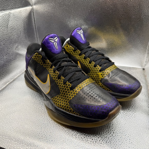 Size 9.5 Nike Zoom Kobe 5 Carpe Diem Black Varsity Purple Mens Shoes‎ 395780-001 main image 12